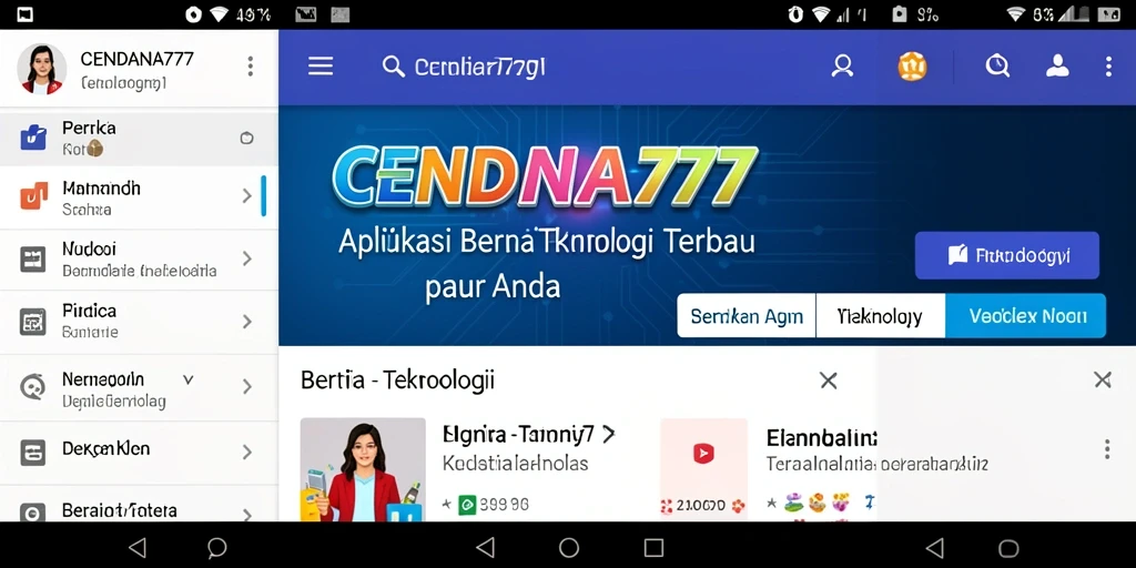 Tampilan utama CENDANA777 yang menarik dan informatif.