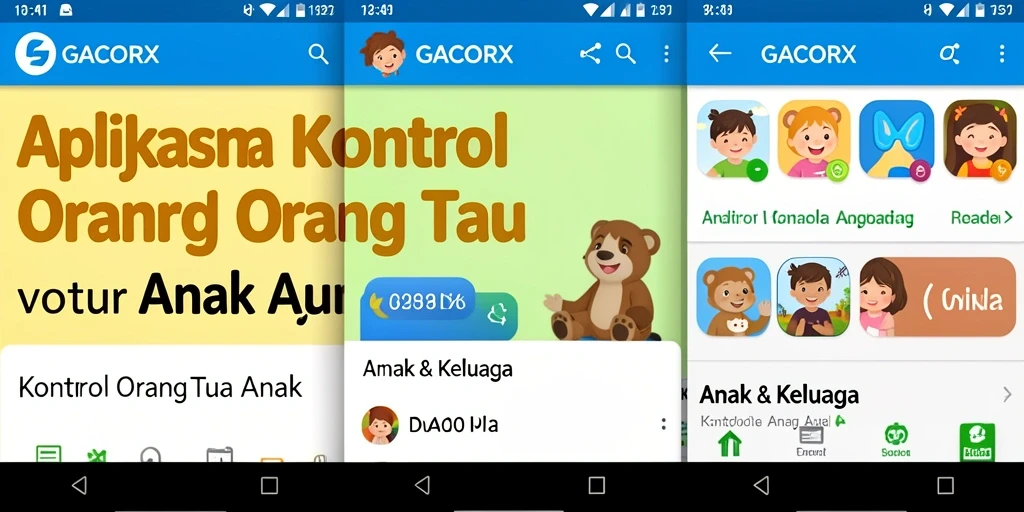 Antarmuka GACORX yang intuitif untuk kontrol orang tua.