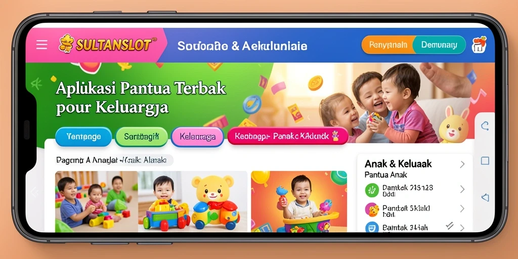 Tampilan antarmuka SULTANSLOT yang informatif untuk pemantauan anak.