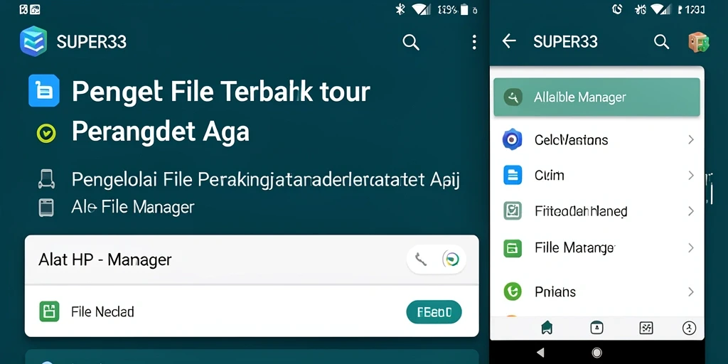 Tampilan antarmuka SUPER33 yang sederhana dan mudah digunakan.